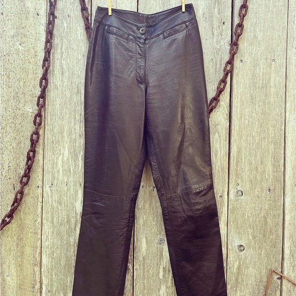 Vintage Genuine Leather Pants (Made in Canada US 8) - Picture 2 of 2